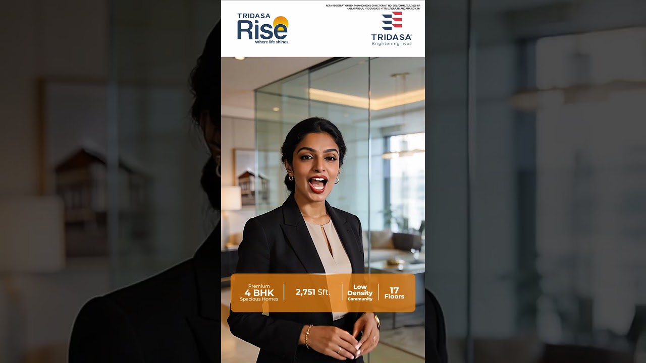 Tridasa Rise - Premium 4 BHK Homes | @₹2.26 Cr | 2751Sft | Low Density Living @Nallagandla