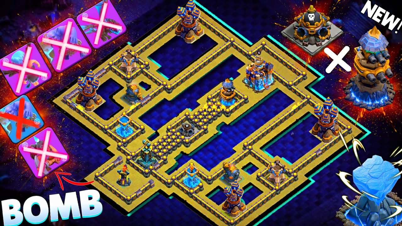 UNSEEN - Perfect Combination crafted Th18 Defense Base Link| | TH18 BEST HERO BELL & BOMB HIVE BASE