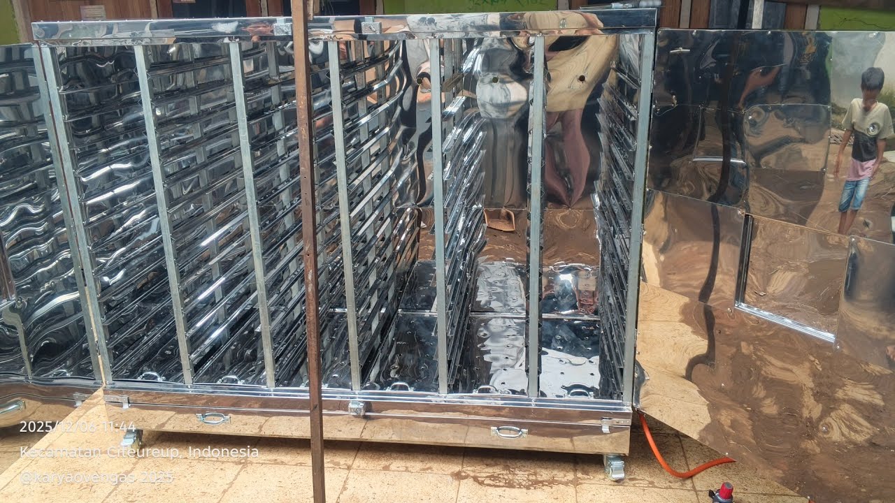 Pengering 216 Tray Full Holo Galvanis 3x3 Podem Bongkar Pasang Dan Predam Panas.