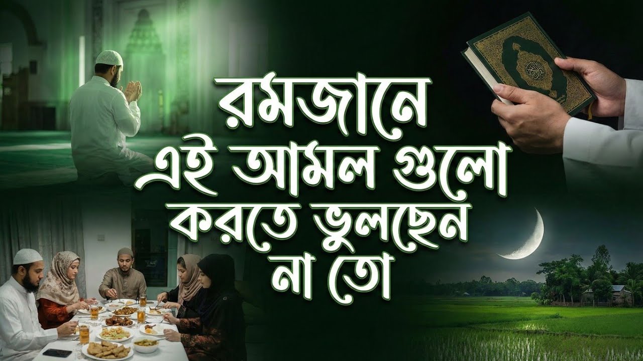 রমজানে এই আমলগুলো অবশ্যই করবেন! বদলে যাবে আপনার জীবন | শায়েখ আহমাদুল্লাহ