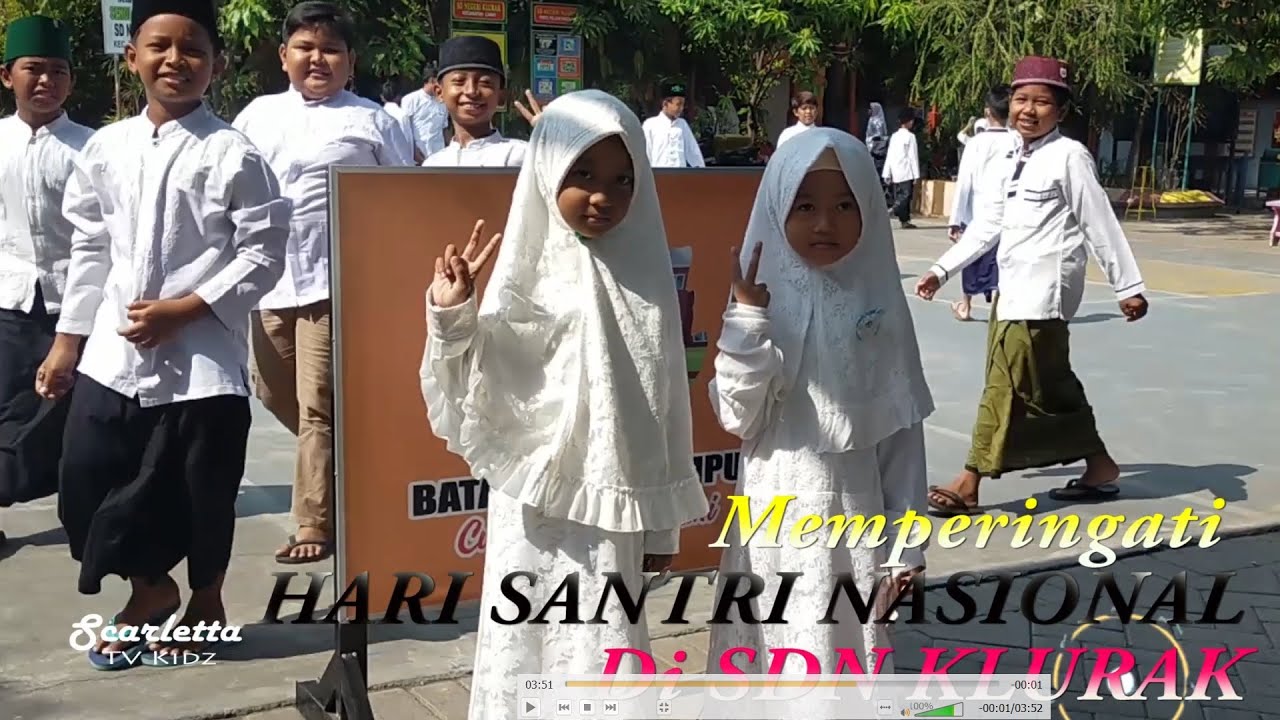 Memperingati HARI SANTRI NASIONAL di SDN KLURAK (Scarletta TV Kidz)