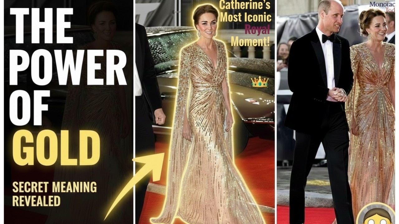 The Power of Gold: Catherine's Most Iconic Royal Moment! 👑