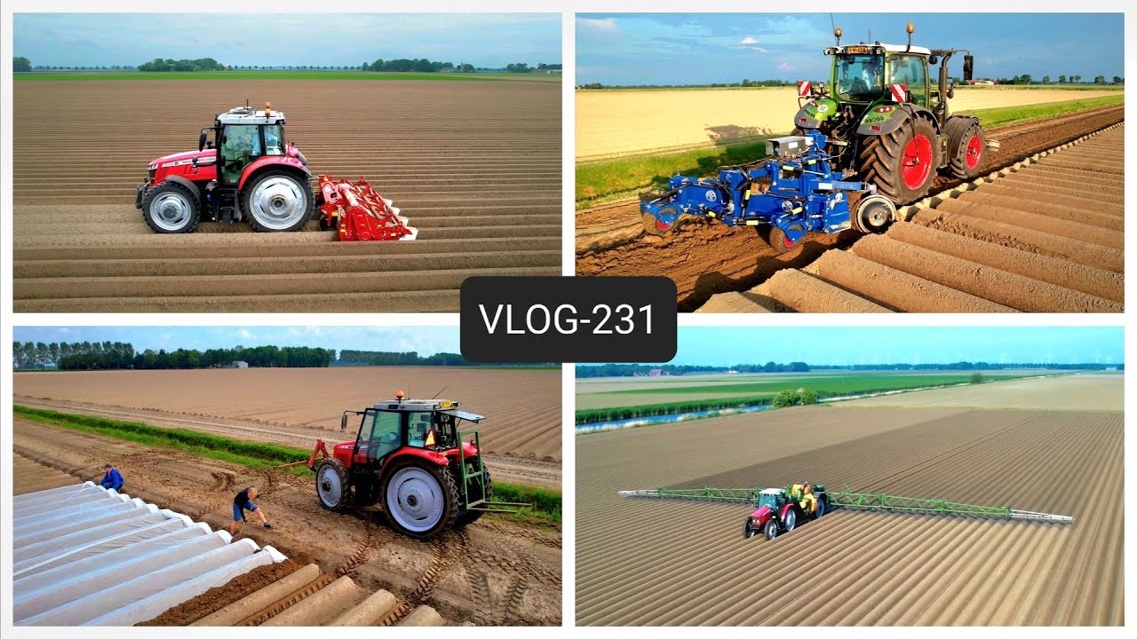 FARMVLOG #231 frezen, greppels maken, luizen gaas leggen.