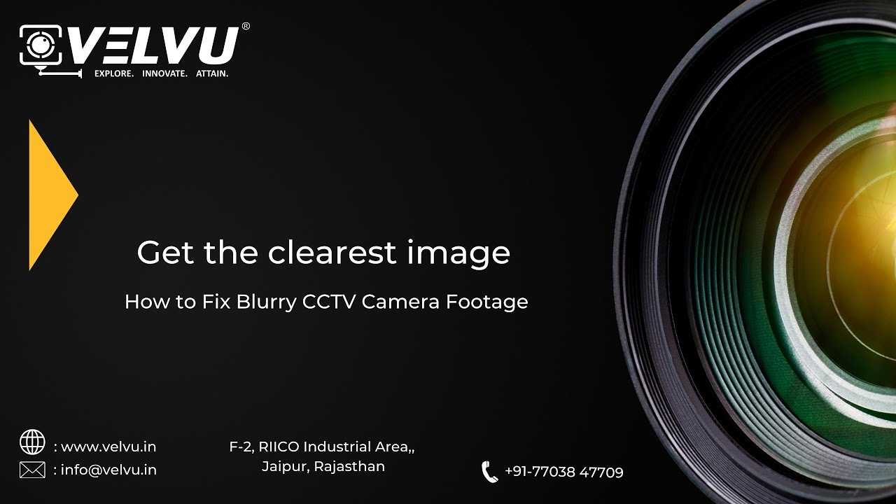 How to Fix Blurry CCTV Camera Footage. Learn effective tips to enhance CCTV video clarity.