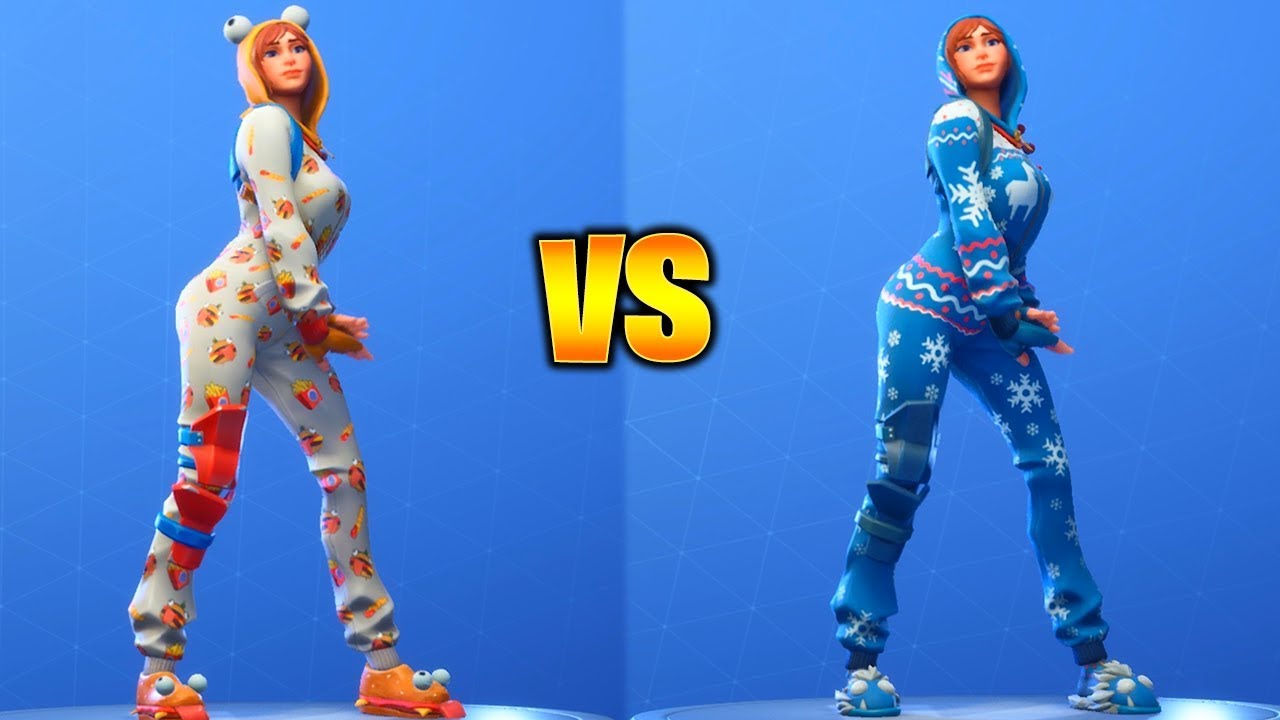 ONESIE SKIN FORTNITE DANCES WITH ALL EMOTES! (Winter Style & Overdrive Emote included)