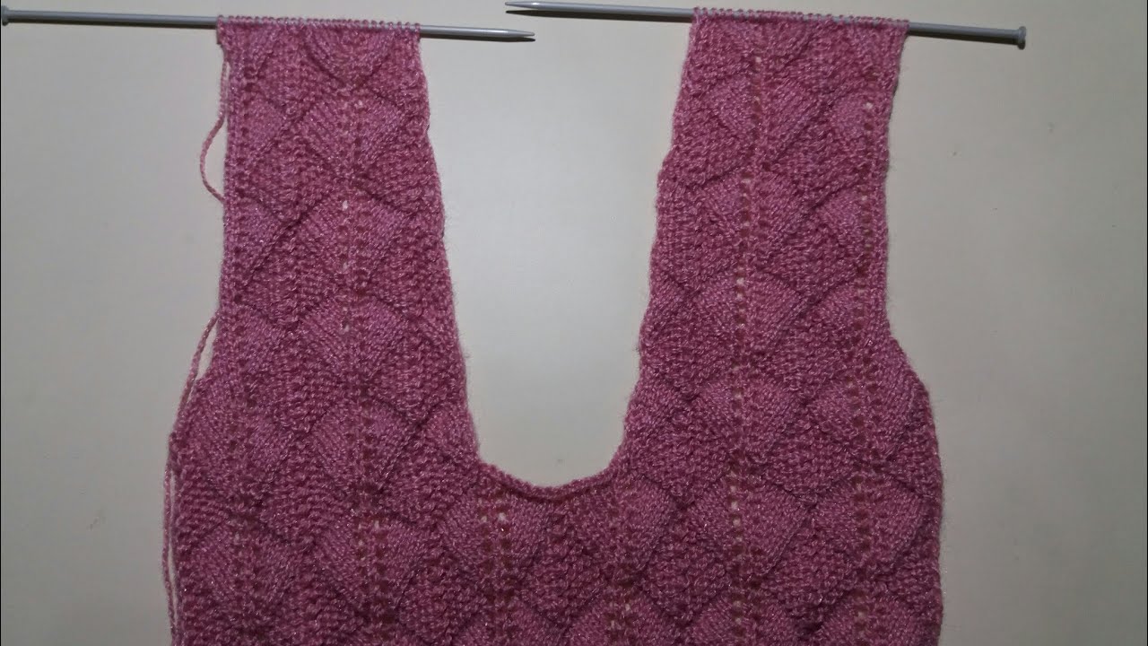 Sweater me muffler / collar neck ( कैसे घटाए) knitting design for girls - part - 3