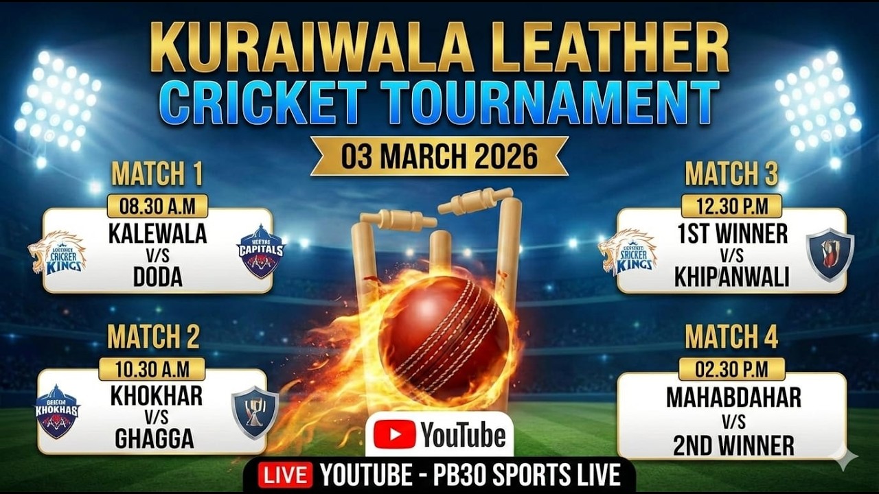 Kuraiwala Leather Cricket Tournament 2026