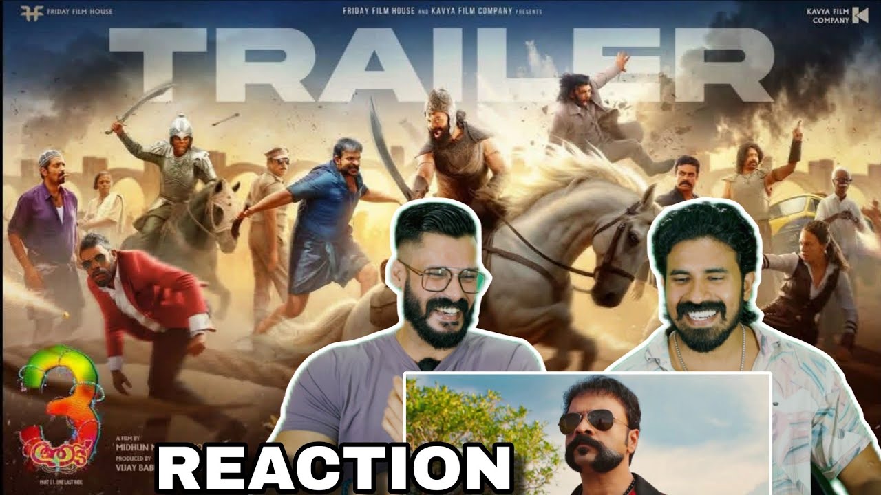 Aadu 3 Official Trailer Reaction | Jayasurya Midhun Manuel Thomas Dude Vinayakan Entertainment Kizhi