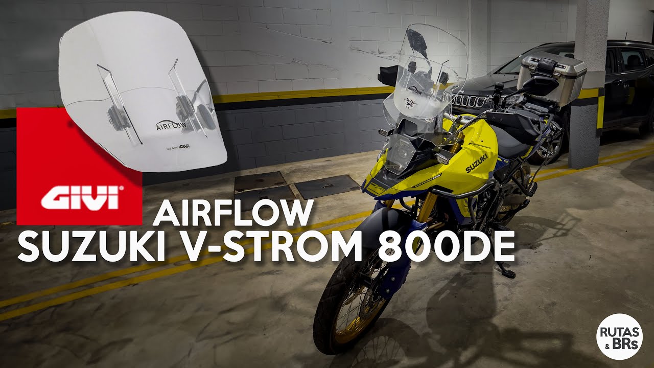 Adaptando a bolha Givi Airflow da Tiger 800 na Suzuki V-Strom 800DE. Não façam isso!