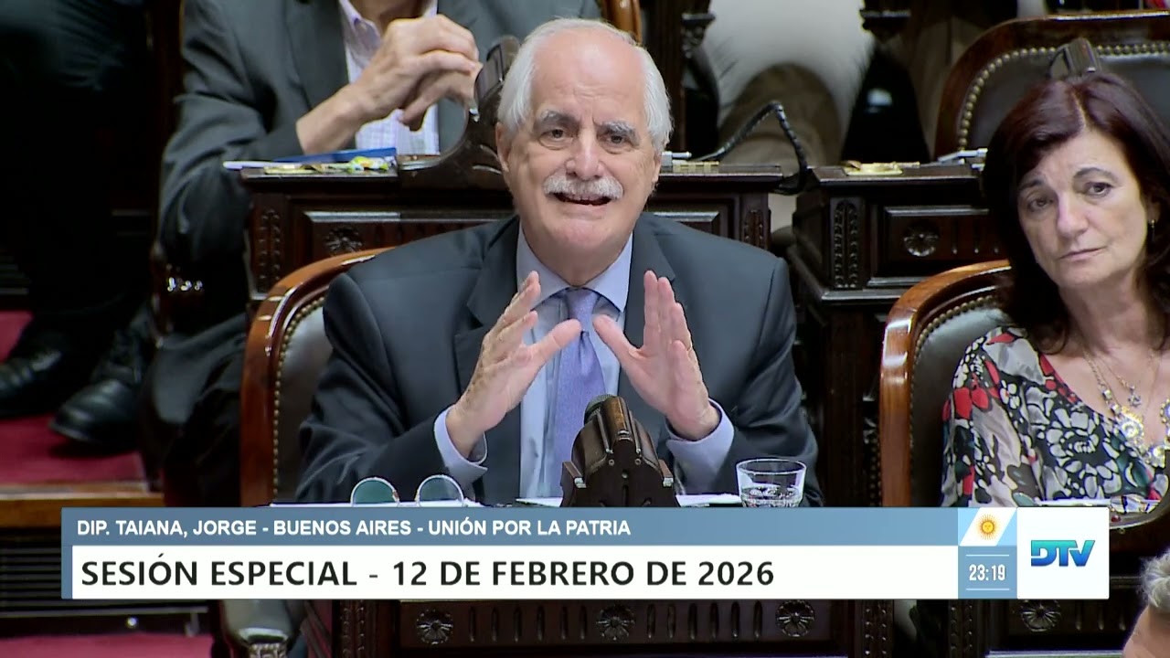 Diputado Taiana, Jorge - UxP - Sesión 12-02-2026 - PL