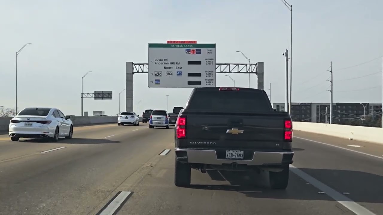 Tuscany Way to 35th St via 183N/Mopac S-MonDec15