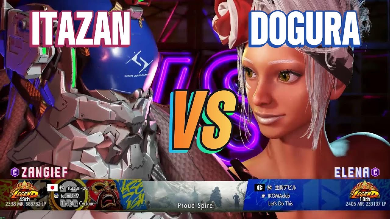 SF6 Itazan (Zangief) vs Dogura (Elena) - Modded High Level Street Fighter 6