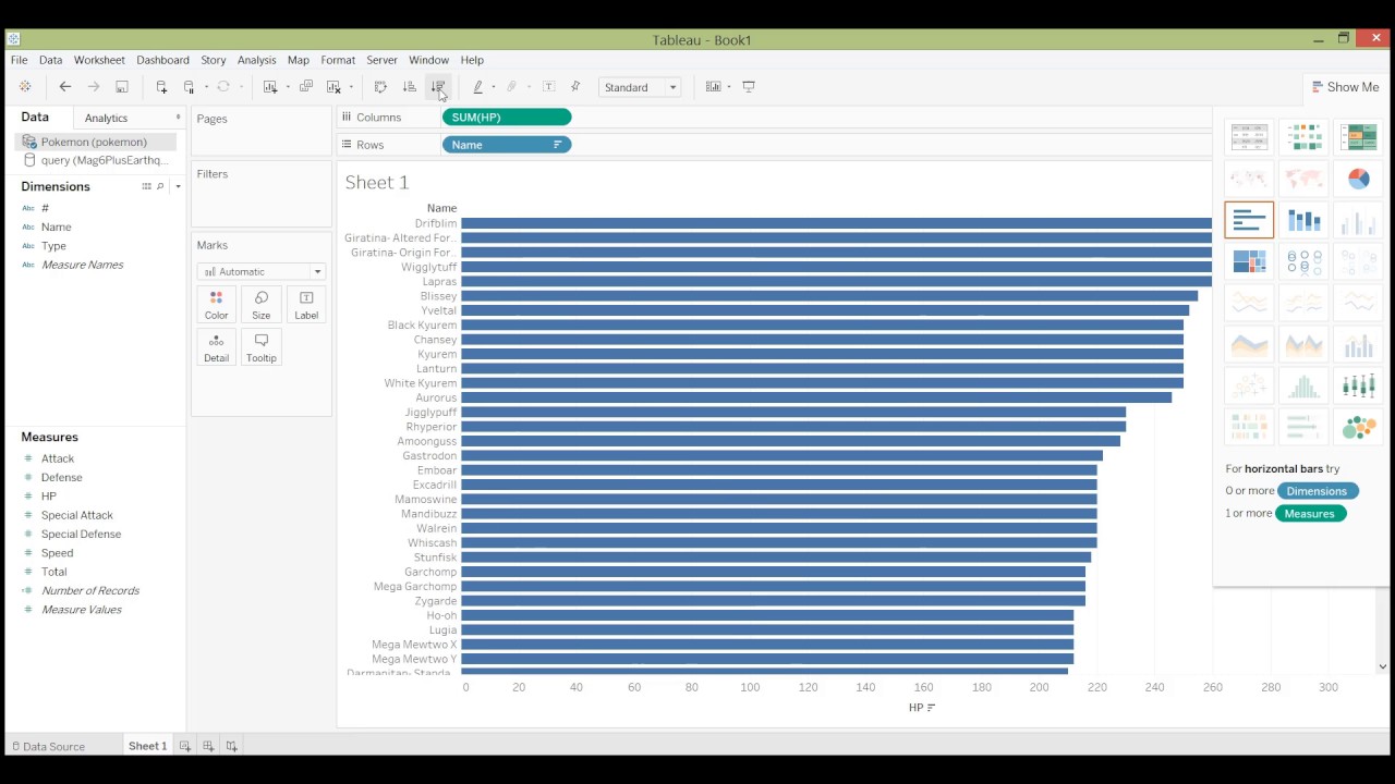 Intro to Tableau 10 - Creating the visualization (M2)