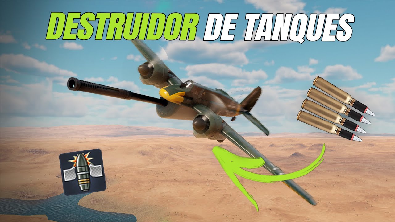 A ALEMANHA COLOCOU UM CANHAO DE TANQUE NUM AVIÃO - War thunder