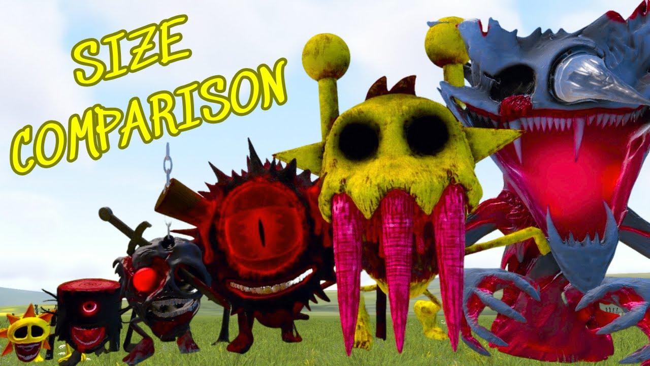 🤯NEW SIZE COMPARISON HORROR SPRUNKI FAMILY in Garry's Mod!