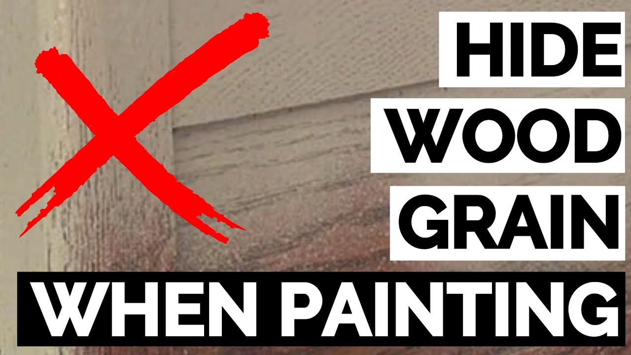 How to Hide Wood Grain When Painting | Filling in Oak Wood Grain
