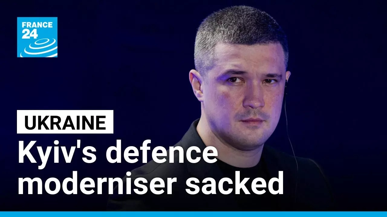 Ukrainians protest the dismissal of Kyiv's 'most successful defence minister' &bull; FRANCE 24 English