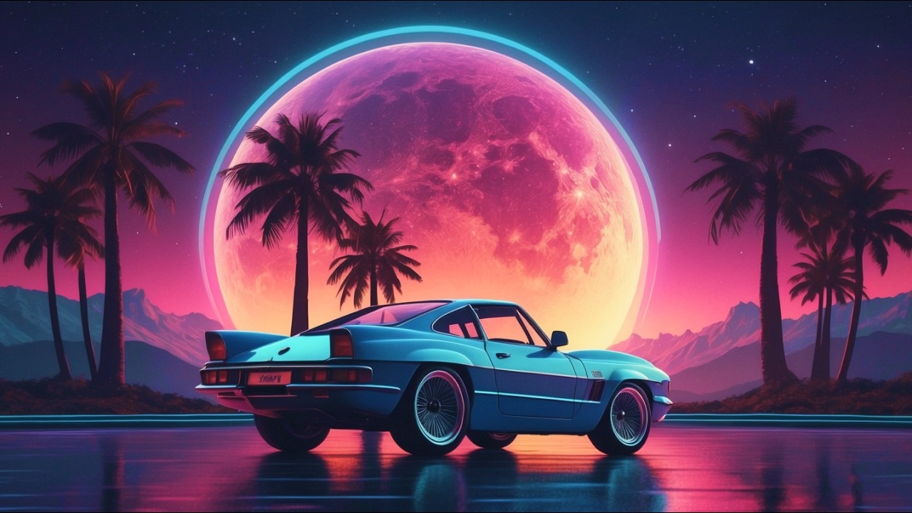 synth music for ride and trip | aesthetic retro synthwave mix 4K