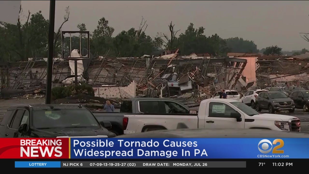 Possible Tornado Causes Widespread Damage In Pennsylvania