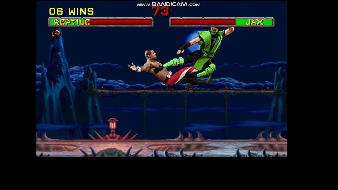 Mortal Kombat 2 Reptile playthrough on VERY HARD (no continues)
