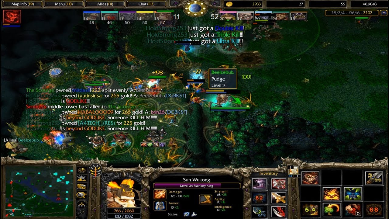 DOTA 1 Sun Wukung Monkey King Beyond GODLIKE + ULTRA KILL