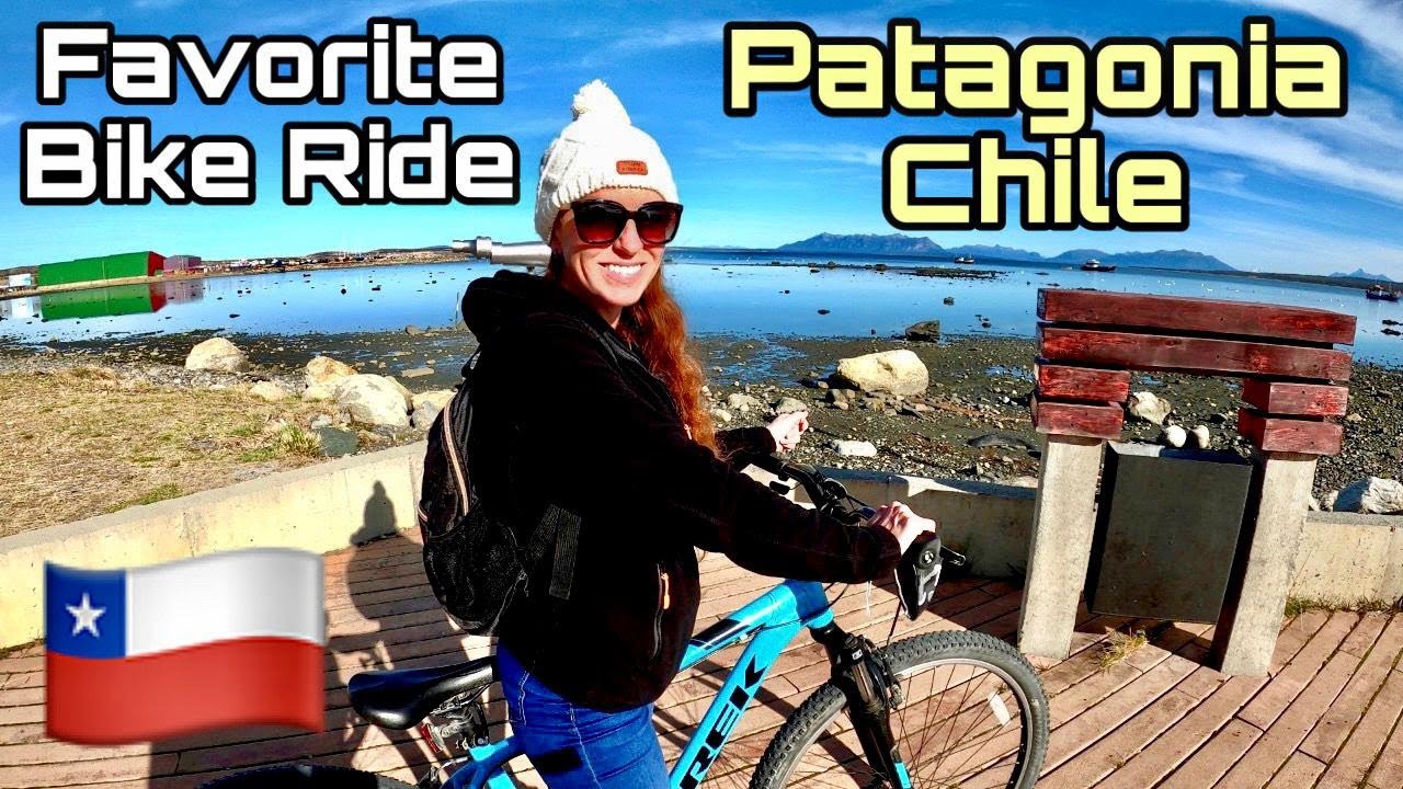 Our favorite bike ride!! Puerto Natales, Patagonia, Chile 🇨🇱