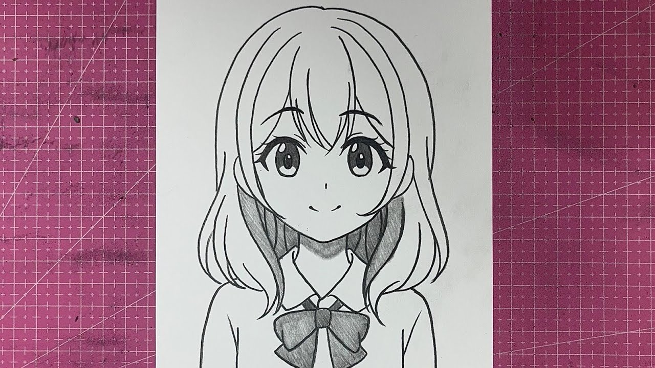 Easy Anime Drawing | How to Draw Anime Girl Step by step | Drawing Anime Tutorial