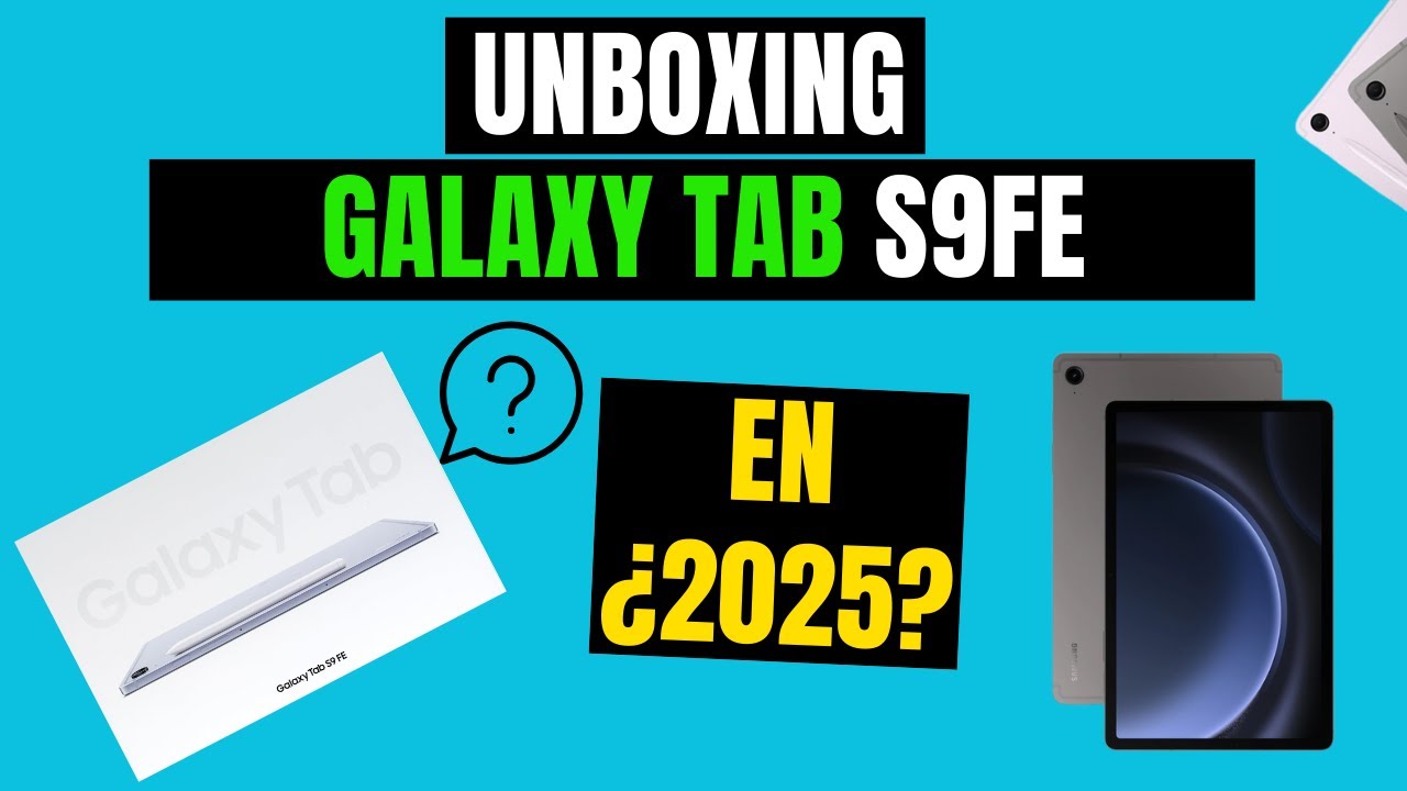 Unboxing Galaxy Tab S9FE 2025 + Book Cover magnetico