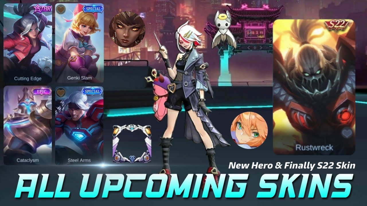 MOBILE LEGENDS ALL UPCOMING SKIN - UPCOMING NEW HERO 2022 - SEASON 22 SKIN FINALLY CONFIRMED | MLBB