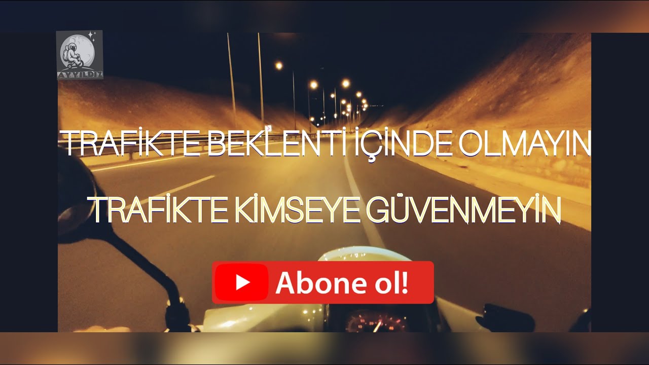MOTOVLOG 1 - Trafikte Kimseye Güvenmeyin! - Şehir İçi Akşam Sürüşü
