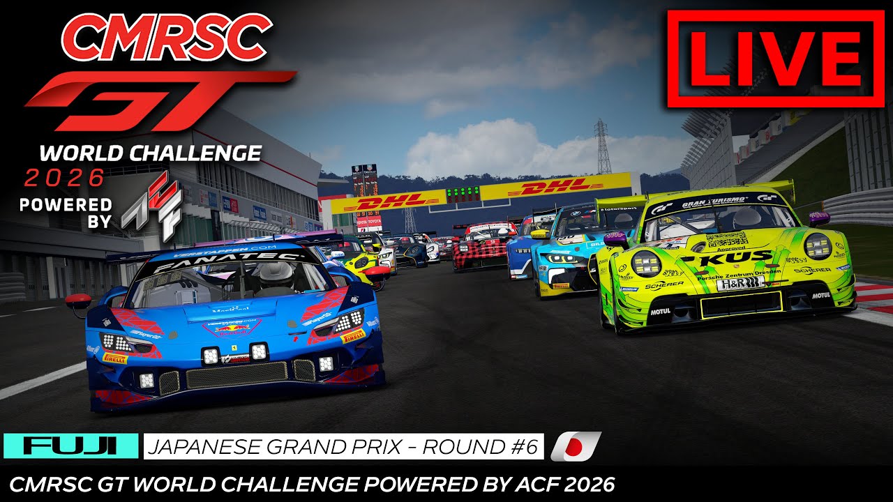 Live l Round 6 l Japanese Grand Prix l CMRSC GT World Challenge Powered by ACF