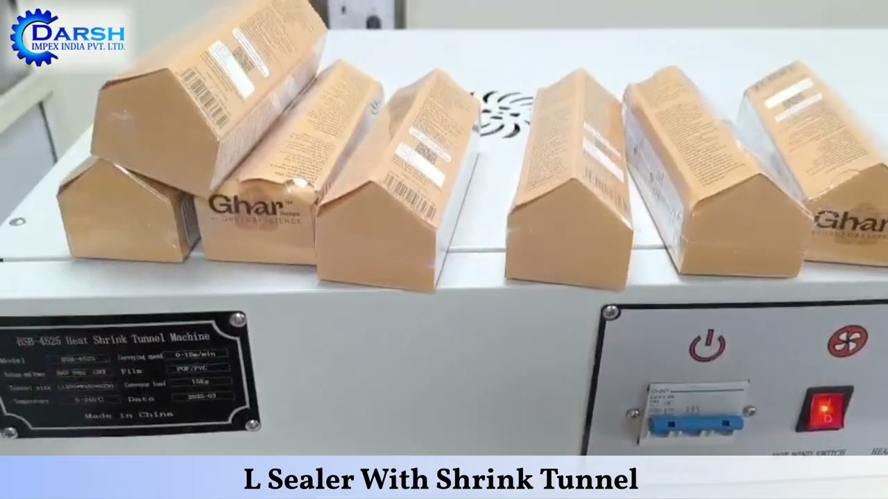 L Sealer With Shrink Tunnel  video