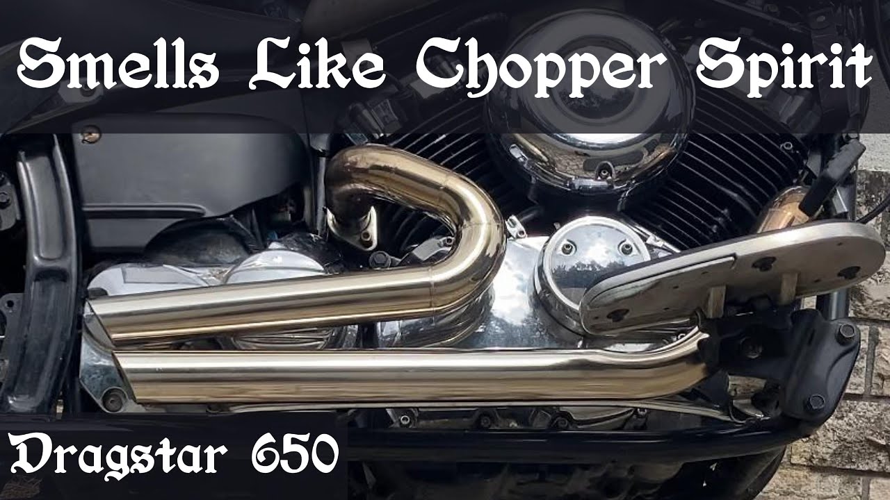 Yamaha Dragstar Chopper Build Part 5 | Straight Pipes Exhaust