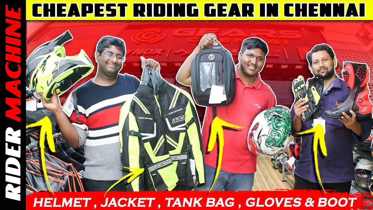 Bike Riding Gear in Chennai || All Riding Gears in one Shop || Gears Chennai || Rider Machine