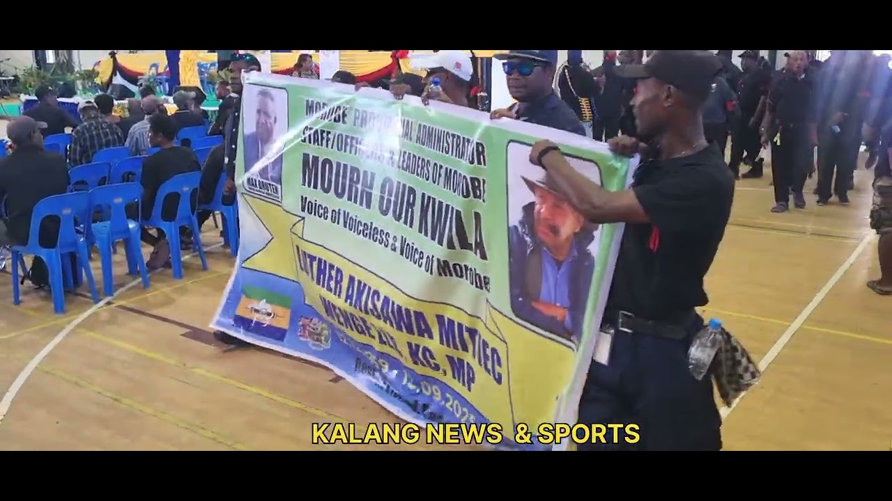 MOROBE PROVINCIAL GOVERNMENT ADMINISTRATION ATTENDING FUNERAL - LATE WENGE#kalangnewssports 