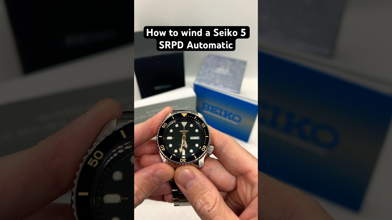 Как завести автоматические часы Seiko 5 SRPD с механизмом 4R36