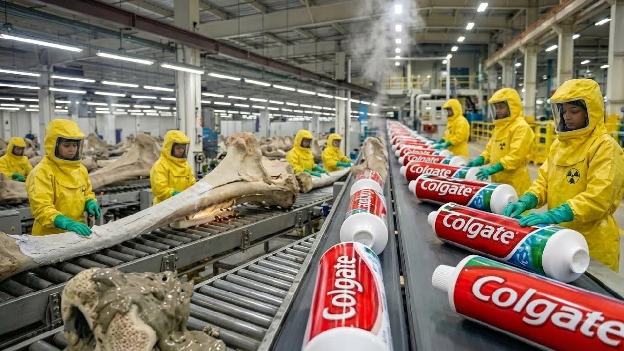 Inside the Toothpaste Factory – Made From ANIMAL BONES?! | You Won't Believe This Process