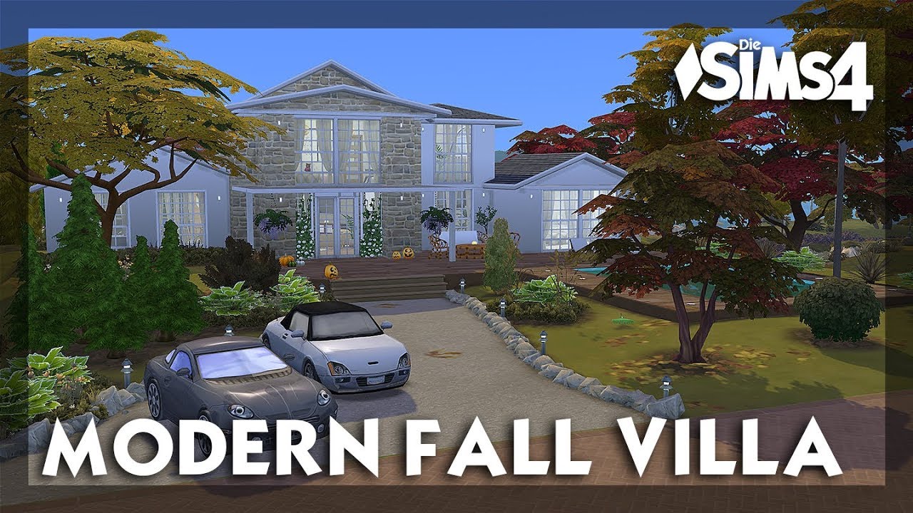Modern Fall Villa  | Stop Motion | Sims 4 | No CC