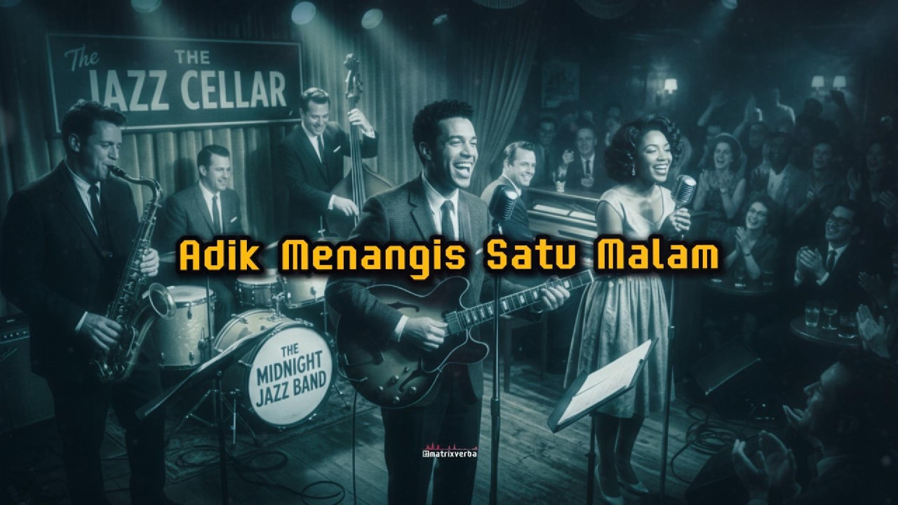 ADIK MENANGIS SATU MALAM  |  JAZZ Cover  |  Lyric Video