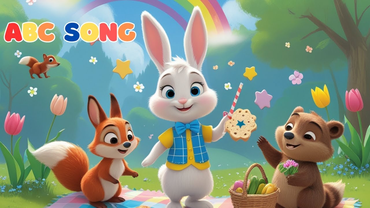 ABC Song for Kids | Bunny & Friends ABC Picnic | Alphabet Learning Song for Kids | Nursey Rhymes