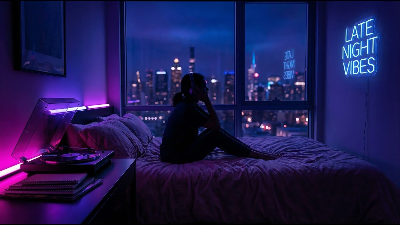 【𝐏𝐥𝐚𝐲𝐥𝐢𝐬𝐭】R&B Late Night City Vibes💜 Bedroom Soul Music, Chill Neon Dreams Slowjam Sleep...