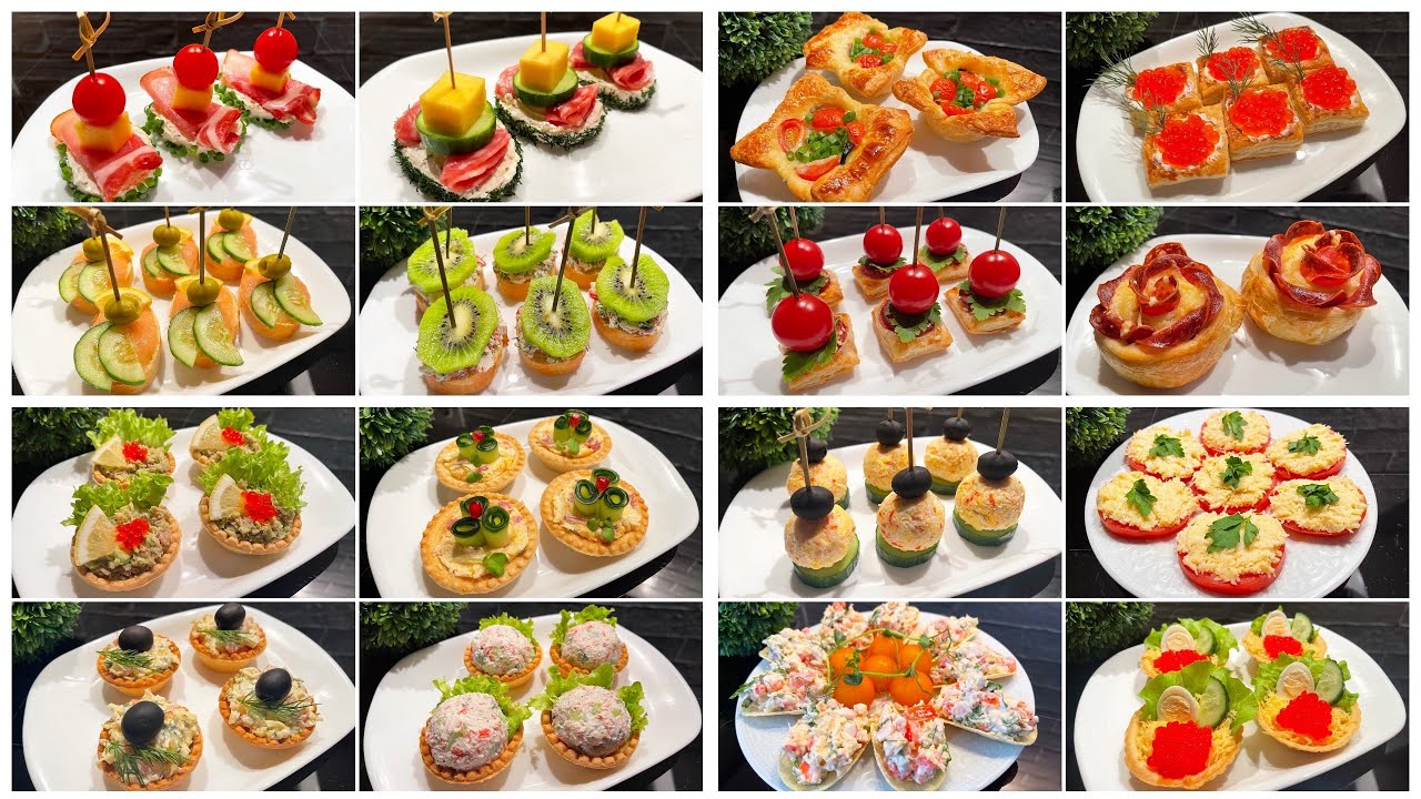 16 Schnelle Party-Snacks! Leckere Fingerfood f&uuml;r Partys und Buffet in 5 Minuten!