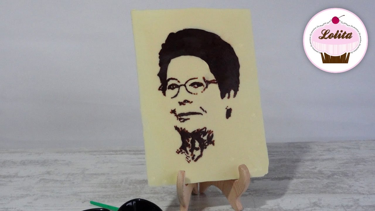 Retrato de chocolate | Foto de chocolate | Decoración con chocolate