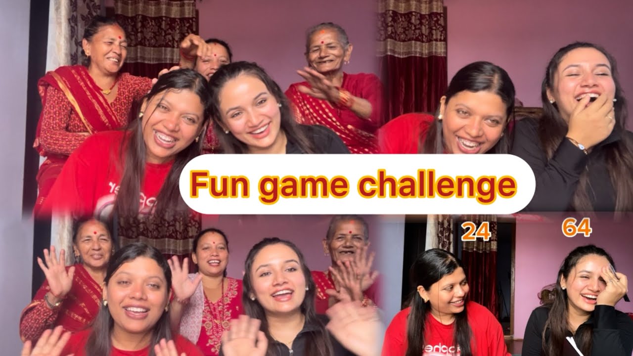 Fun game challenge with mother and grandmother’s♥️🌼 || anisha|| ||anju||