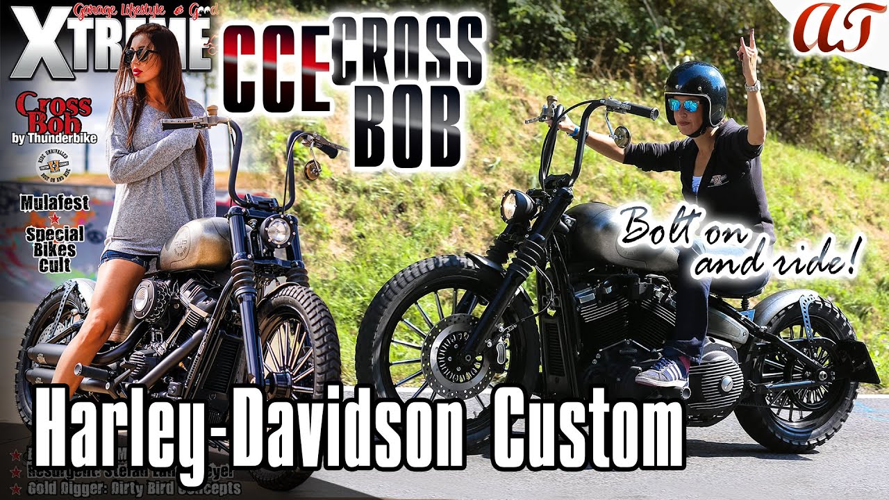 Harley-Davidson STREET BOB Custom: CCE CROSS BOB * BOLT ON AND RIDE * A&T Design