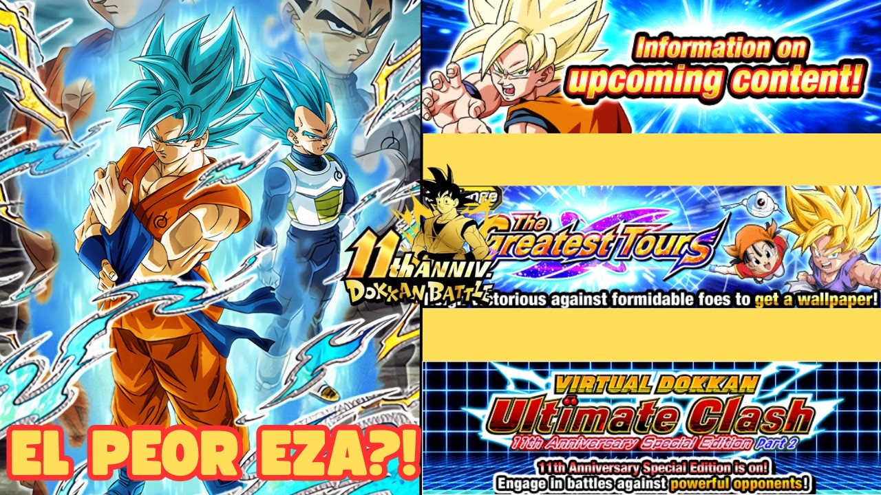 El peor EZA del 11vo año de Dokkan Battle ya tan rapido?! Contenido nuevo de la 2da parte!
