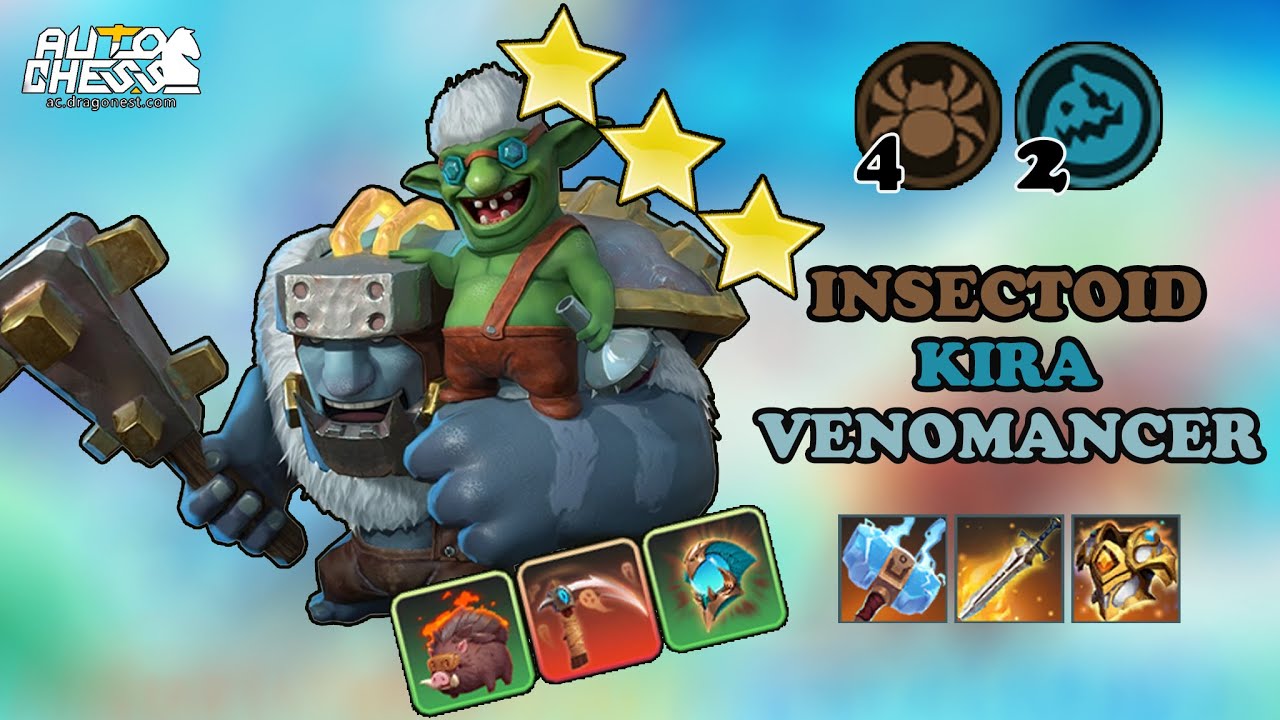 THIS IS THE REASON WE HATED IT BUILD🐛🐛4 INSECTOID 2 KIRA CARRY VENOMANCER⭐⭐⭐ • AUTO CHESS