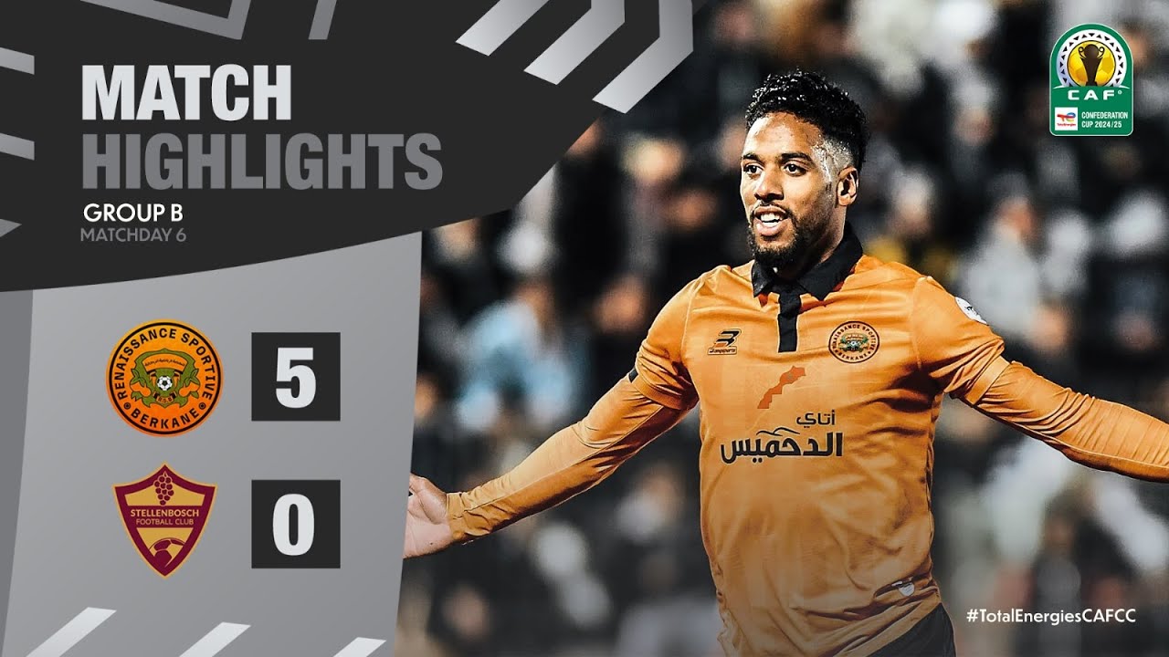 HIGHLIGHTS | RS Berkane 🆚 Stellenbosch FC | Matchday 6 | 2024/25 #TotalEnergiesCAFCC