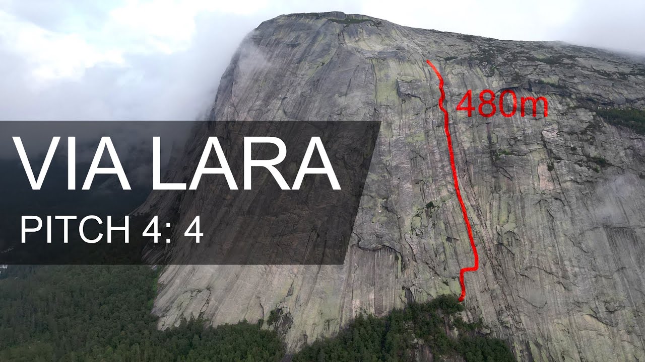 Via Lara, Pitch 4 (4), H&aelig;gefjell | POV Trad Climbing