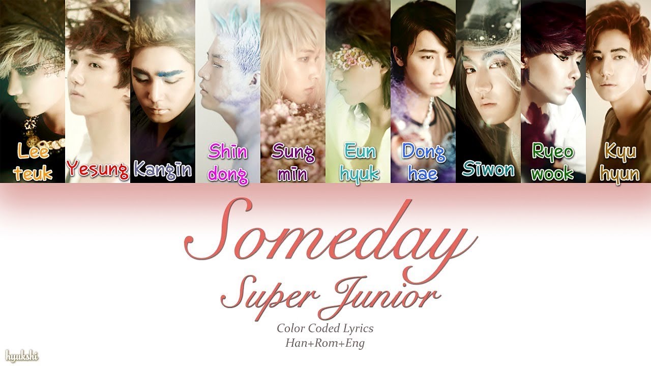 Super Junior (슈퍼주니어) &ndash; Someday (언젠가는) (Color Coded Lyrics) [Han/Rom/Eng]